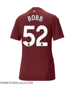 Manchester City Oscar Bobb #52 Tricou Fotbal Replică 2024-25 Femei Treilea